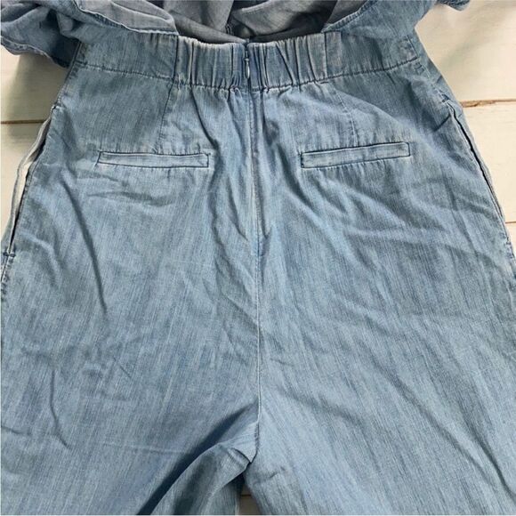 J. Crew Chambray Wrap Tie Jumpsuit - Picture 6 of 12